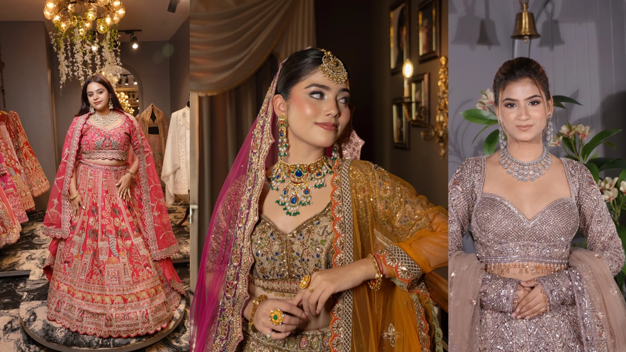 lehengas on rent in chandigarh